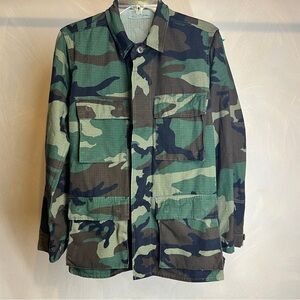 US Army/Military Combat Coat,Hot Weather, Woodland Camouflage, 90s|Size:XS R